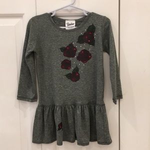 Random Hearts Boutique Dress with Studded Flowers